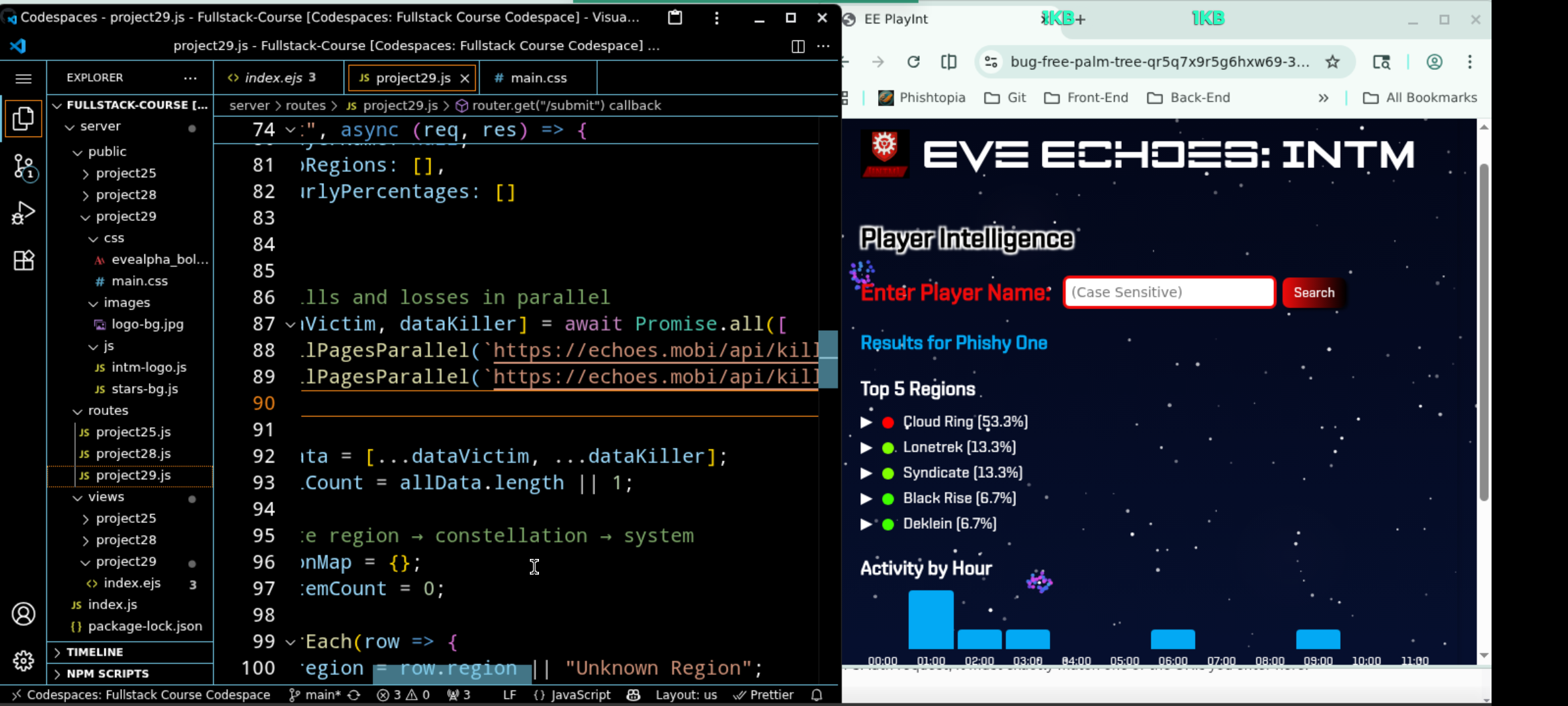 Preview of Eve Echoes PlayInt Project